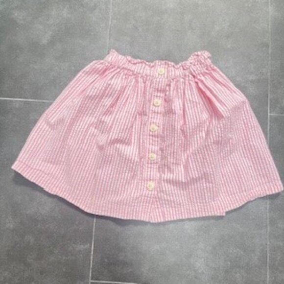 Crewcuts Girls Pink Seersucker Striped Skirt – Size 10 - Picture 1 of 4